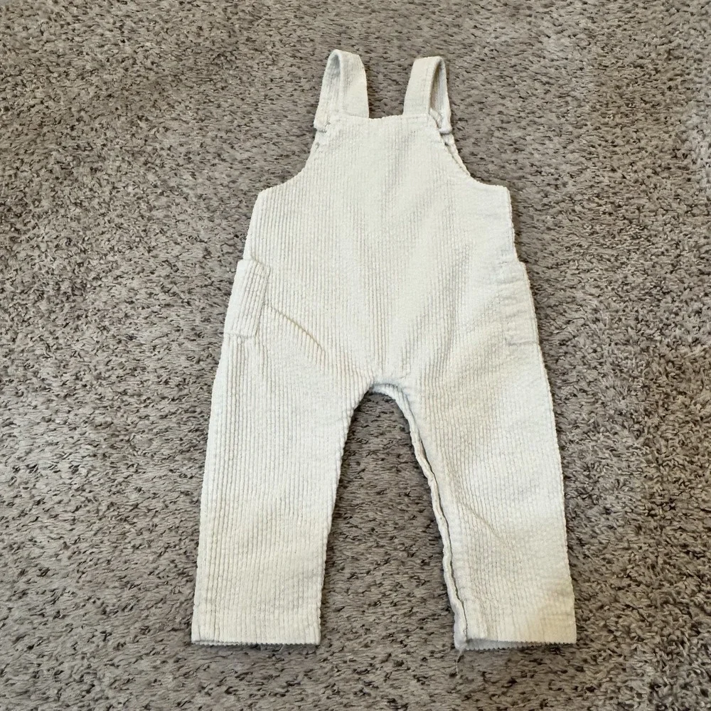 Disney Baby Winnie the Pooh Corduroy Overalls Cream 24M Toddler Dungarees